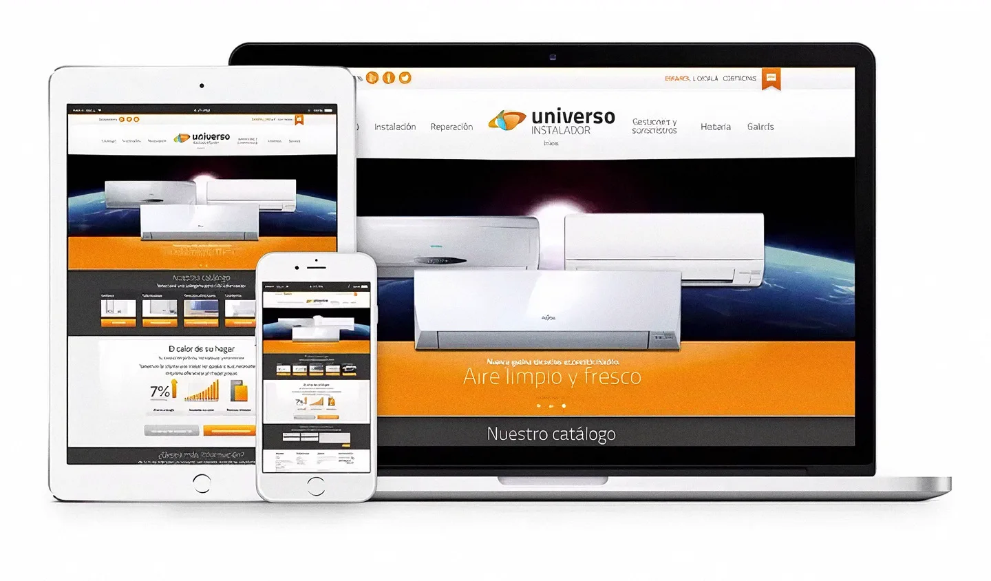 Proyecto de posicionamiento web de Universo Instalador — Calefacción y clima · Barcelona