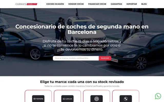 Web de Carways Mobility (carwaysmobility.es)